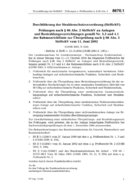 Dokument RdSchr. d. BMU v. 13.10.2004: Pr&uuml;fungen nach &sect; 66 Abs. 2 StrlSchV an Anlagen und Bestrahlungsvorrichtungen gem&auml;&szlig; Nr. 3.3 und 4.1 der Rahmenrichtlinie zur &Uuml;berpr&uuml;fung nach &sect; 66 Abs. 2 StrlSchV vom 11. Juni 2002