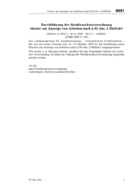 Dokument Muster zur Anzeige von Arbeiten nach &sect; 95 Abs. 2 StrlSchV