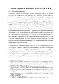 Dokument Stand der Forschung zur Ausübung der §§ 241a i.V.m. 242 (4) HGB