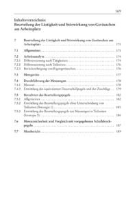 Dokument Beurteilung der Lästigkeit und Störwirkung von Geräuschen am Arbeitsplatz