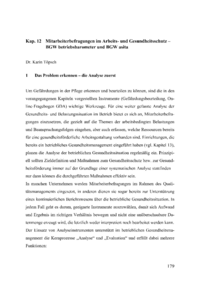 Dokument Mitarbeiterbefragungen im Arbeits- und Gesundheitsschutz – BGW betriebsbarometer und BGW asita