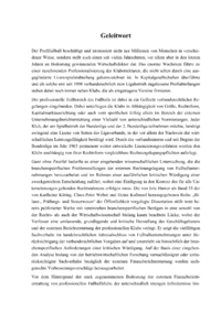 Dokument Geleitwort