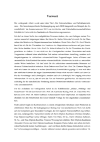 Dokument Vorwort