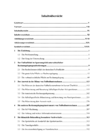 Dokument Inhalts&uuml;bersicht