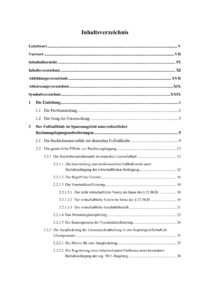 Dokument Inhaltsverzeichnis