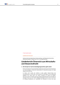Dokument Länderbericht Österreich zum Wirtschaftsund Steuerstrafrecht