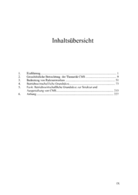 Dokument Inhalts&uuml;bersicht