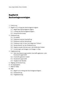 Dokument Sachanlagevermögen