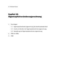 Dokument Eigenkapitalveränderungsrechnung