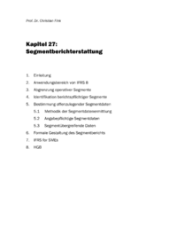Dokument Segmentberichterstattung