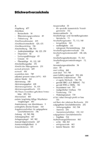 Dokument Stichwortverzeichnis