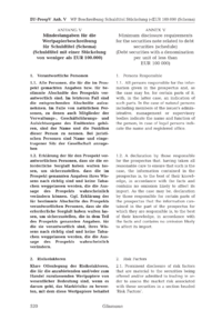 Dokument Anh. V EU-ProspV Mindestangaben für die Wertpapierbeschreibung für Schuldtitel (Schema) (Schuldtitel mit einer Stückelung von weniger als 100.000 EUR)