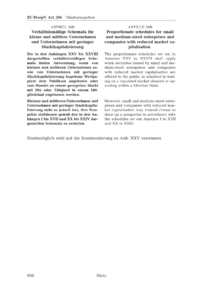 Dokument Art. 26b EU-ProspV Verhältnismäßige Schemata für kleine und mittlere Unternehmen und Unternehmen mit geringer Marktkapitalisierung / Anh. XXV EU-ProspV Mindestangaben für das Aktienregistrierungsformular von KMU und Unternehmen mit geringerMarktkapitalisierung (verhältnismäßiges Schema)