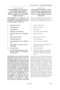 Dokument Anh. XXIX EU-ProspV Mindestangaben bei Emissionen von Kreditinstituten gemäß Artikel 1 Absatz 2 Buchstabe j der Richtlinie 2003/71/EG (verhältnismäßiges Schema)