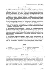 Dokument § 36 Übergangsbestimmungen