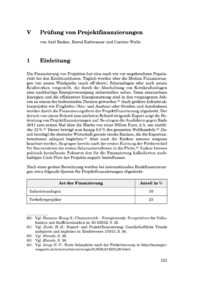 Dokument Prüfung von Projektfinanzierungen