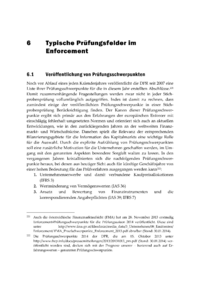 Dokument Typische Prüfungsfelder im Enforcement