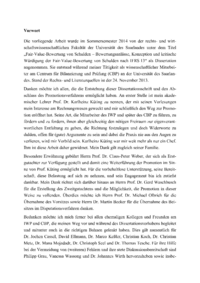 Dokument Vorwort