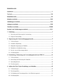 Dokument Inhaltsübersicht