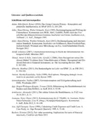 Dokument Literatur- und Quellenverzeichnis