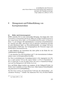 Dokument Management und Frühaufklärung von Korruptionsrisiken