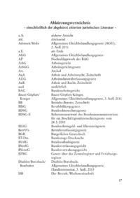 Abkürzungsverzeichnis
