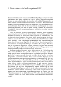 Dokument Motivation &ndash; ein hoffnungsloser Fall?
