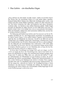 Dokument Das Gehirn – ein rätselhaftes Organ
