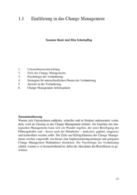 Dokument Einführung in das Change Management