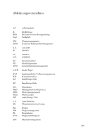 Dokument Abkürzungsverzeichnis