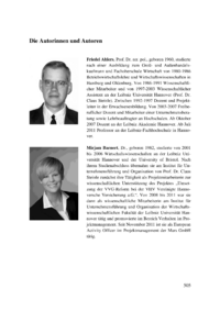 Dokument Die Autorinnen und Autoren