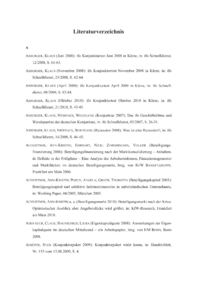Dokument Literaturverzeichnis