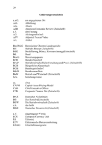 Dokument Abk&uuml;rzungsverzeichnis