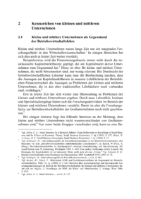 Dokument Kennzeichen von kleinen und mittleren Unternehmen