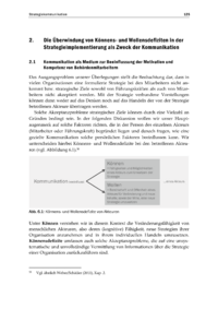 Dokument Die &Uuml;berwindung von K&ouml;nnens- und Wollensdefiziten in der Strategieimplementierung als Zweck der Kommunikation