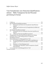 Dokument Vom Europäischen zum Deutschen Qualifikationsrahmen – Mehr Transparenz bei der Personalgewinnung in Europa