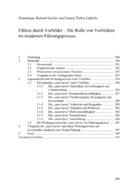Dokument Führen durch Vorbilder – Die Rolle von Vorbildern im modernen Führungsprozess