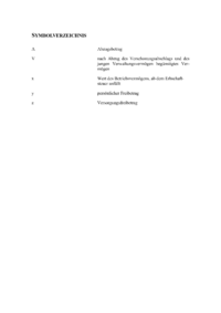 Dokument Symbolverzeichnis