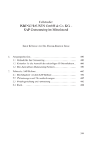 Dokument Fallstudie: ISRINGHAUSEN GmbH & Co. KG – SAP-Outsourcing im Mittelstand