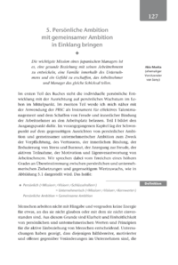 Dokument Persönliche Ambition mit gemeinsamer Ambition in Einklang bringen