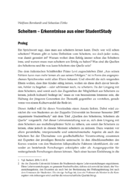 Dokument Scheitern – Erkenntnisse aus einer StudentStudy