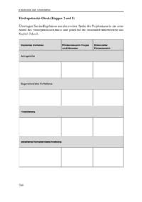 Dokument Förderpotenzial-Check (Etappen 2 und 3)