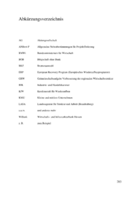Dokument Abkürzungsverzeichnis