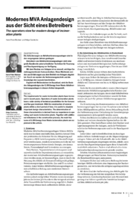 Dokument Modernes MVA Anlagendesign aus der Sicht eines Betreibers