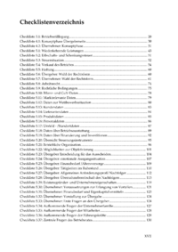 Dokument Checklistenverzeichnis