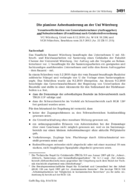 Dokument Die planlose Asbestsanierung an der Uni W&uuml;rzburg