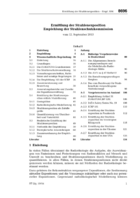 Dokument Ermittlung der Strahlenexposition &ndash; Empfehlung der Strahlenschutzkommission