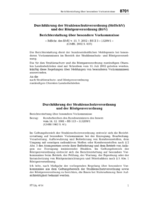 Dokument Berichterstattung &uuml;ber besondere Vorkommnisse