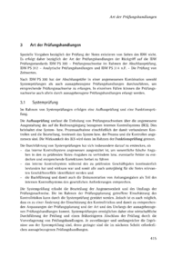 Dokument Art der Prüfungshandlungen