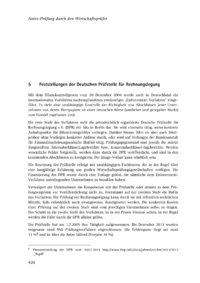 Dokument Feststellungen der Deutschen Prüfstelle für Rechnungslegung